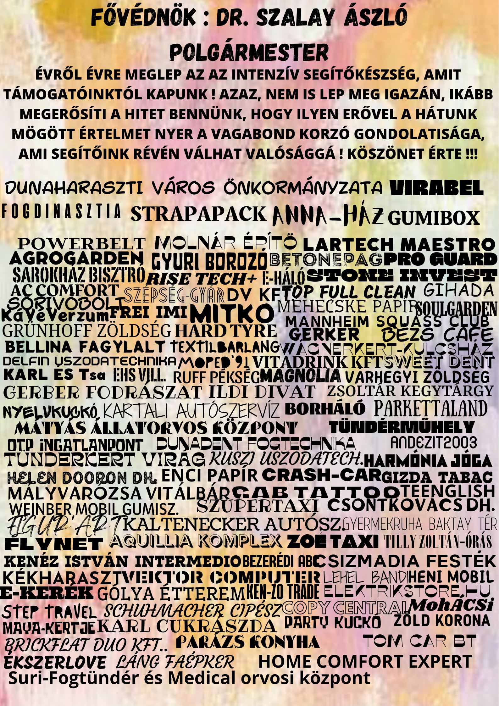 Támogatók